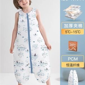 (2 for $25)Warm Kids’ Sleep Bag, 110 cm, Ages 6–10, Suitable for 41–59 °F / 5–15